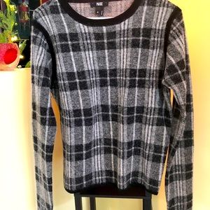 Paige brand plaid Alpaca wool sweater